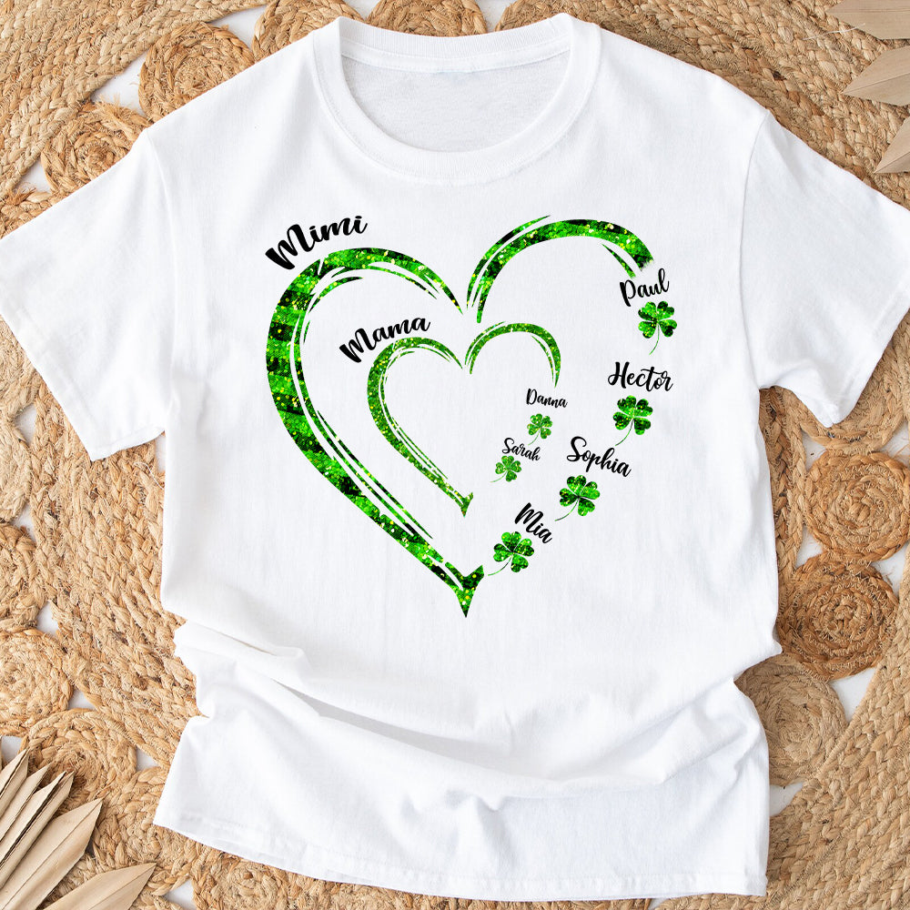 First Mom Now Grandma - Personalized Saint Patrick's Day T-shirt And Hoodie