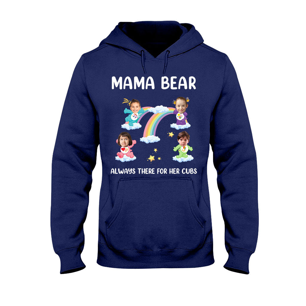 Mama Bear Always There For Her Cubs Care - Personalized Mother T-shirt And Hoodie