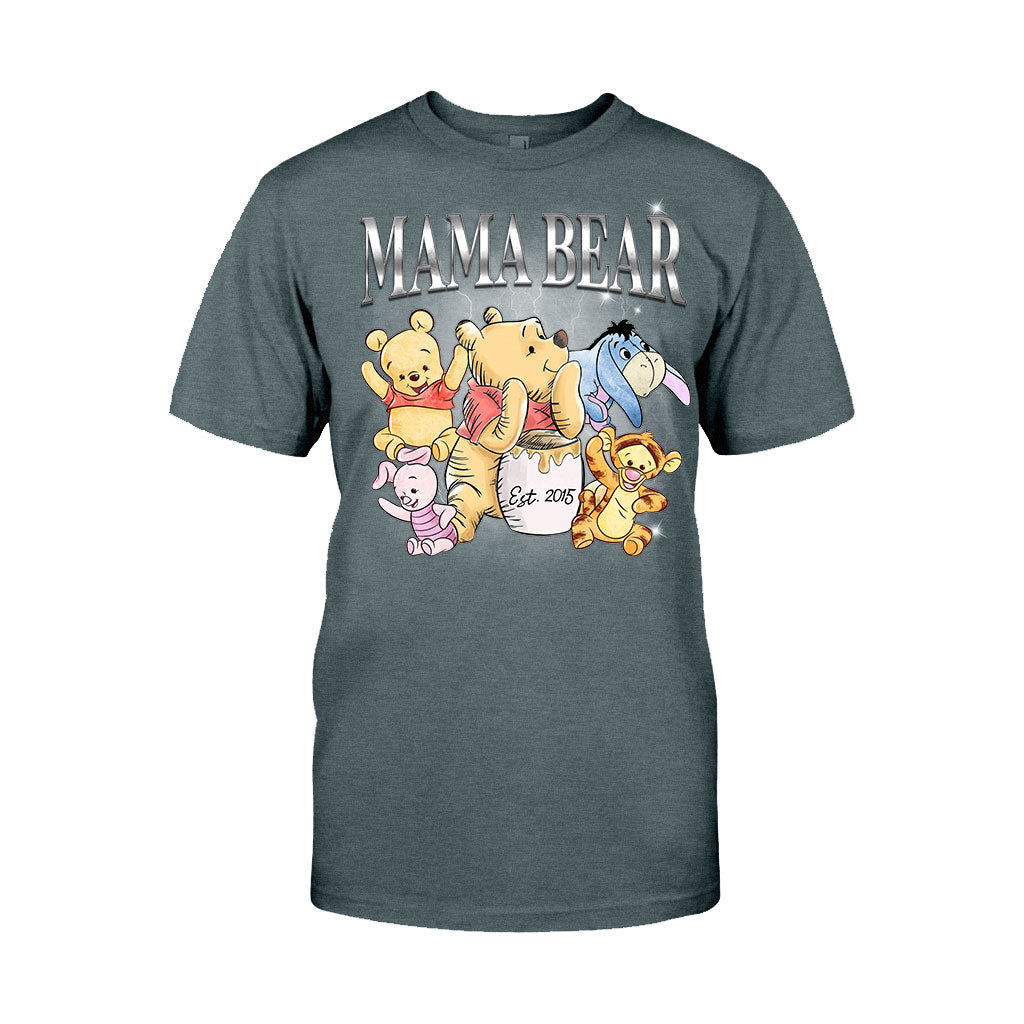Mama Bear Bootleg Rap - Personalized Mother T-shirt And Hoodie