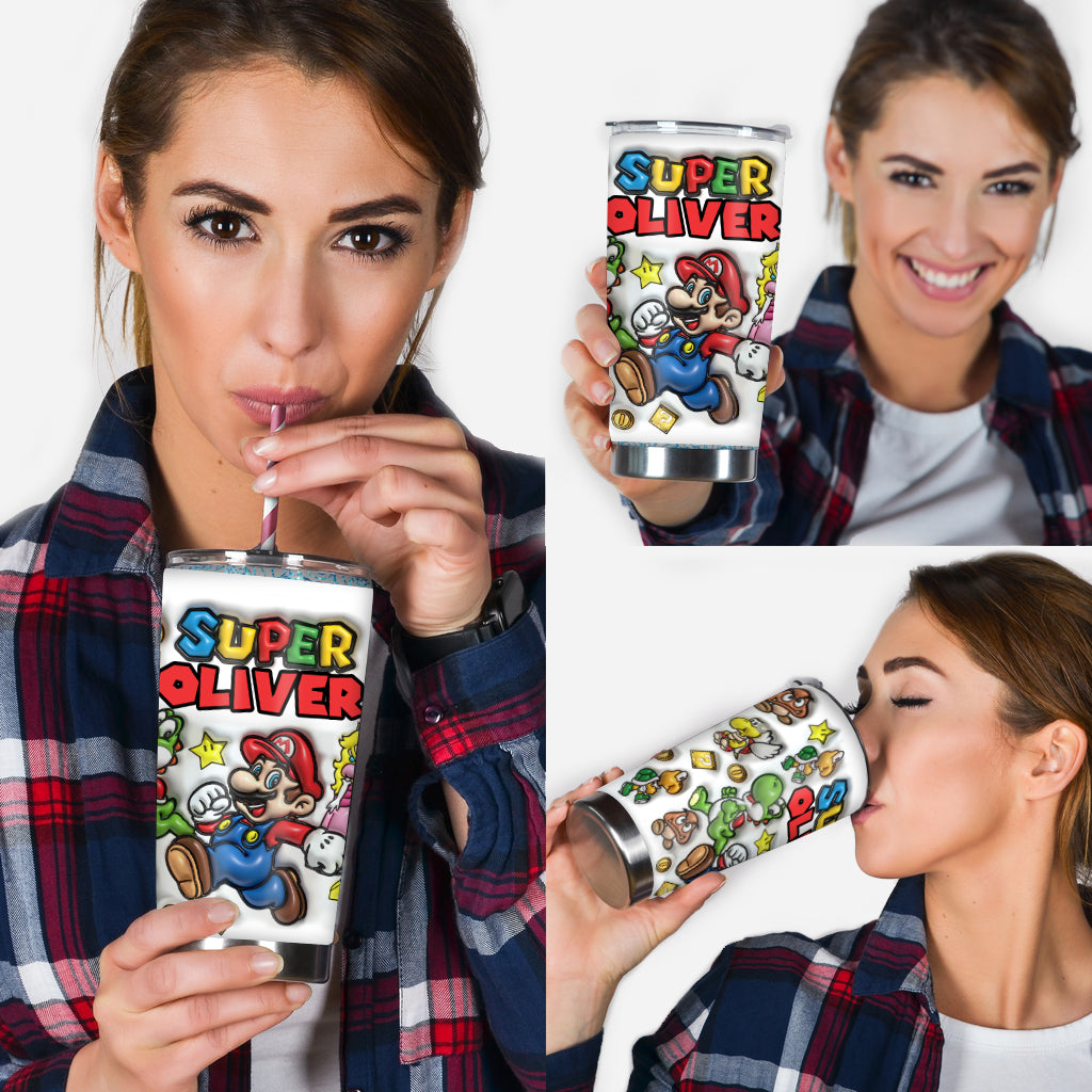 Super Mario - Personalized Super Plumber Tumbler