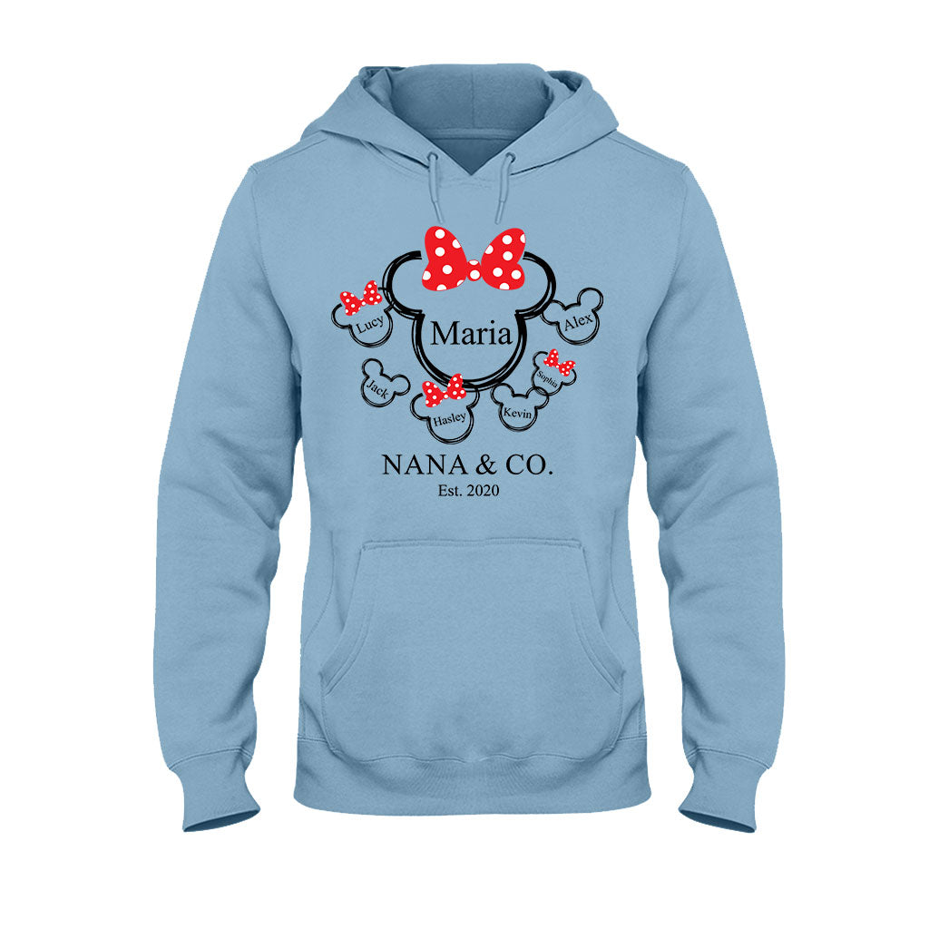 Nana Mama & Co. Mouse Ears - Personalized Grandma T-shirt And Hoodie