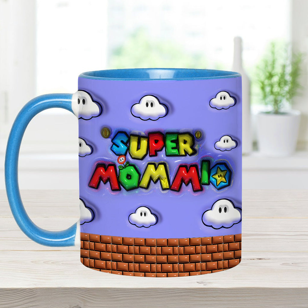 Super Mommio - Personalized Super Plumber Accent Mug