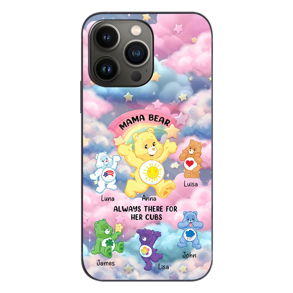 Mama Bear Always There - Personalized Mother Phone Case