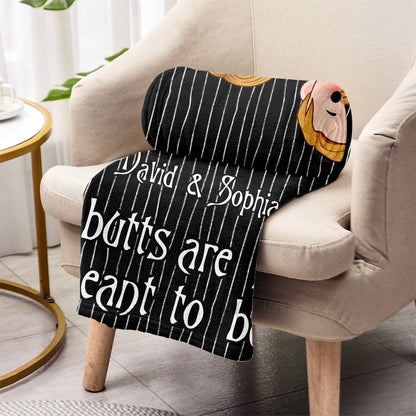 We're Simply Meant To Be Nightmare Naughty - Personalized Nightmare Blanket