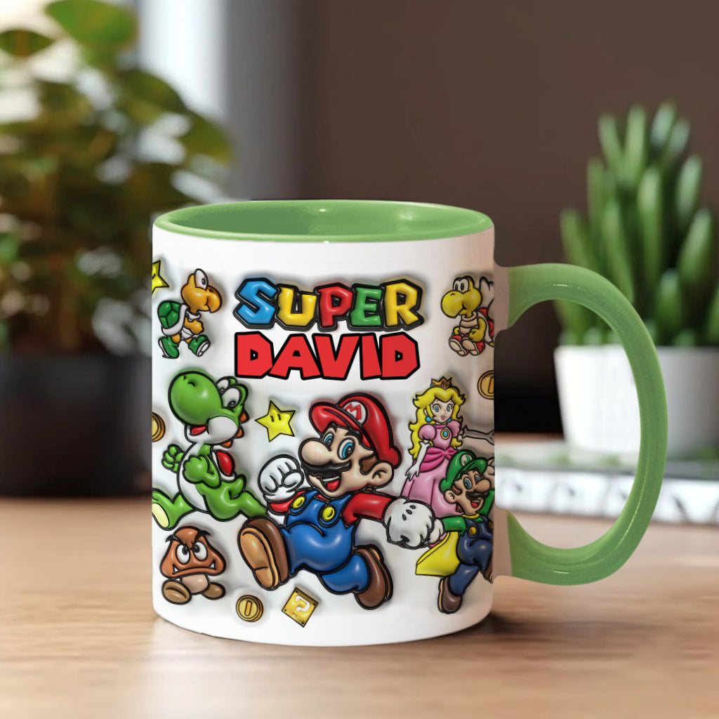 Super Mario - Personalized Super Plumber Accent Mug