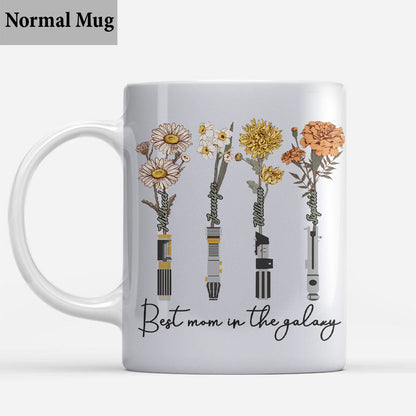 Best Mom Grandma Dad Grandpa In The Galaxy - Personalized Mother Mug