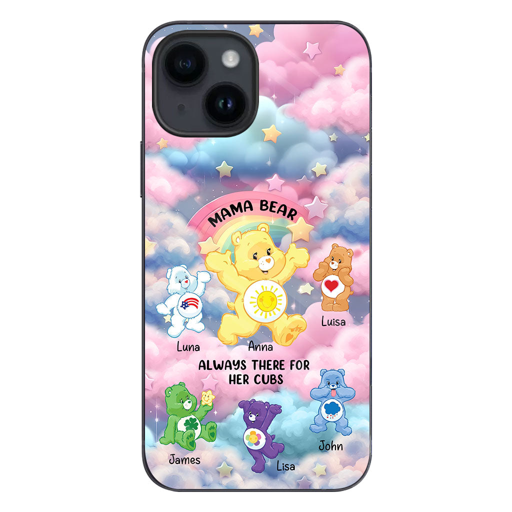 Mama Bear Always There - Personalized Mother Phone Case