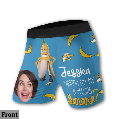 My A-Peeling Banana - Personalized Couple Men’s Boxer Briefs