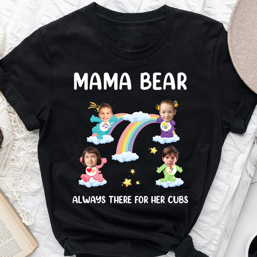 Mama Bear Always There For Her Cubs Care - Personalized Mother T-shirt And Hoodie
