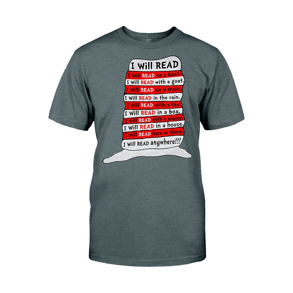 I Will Read Anywhere - Teacher Of All Things T-shirt And Hoodie