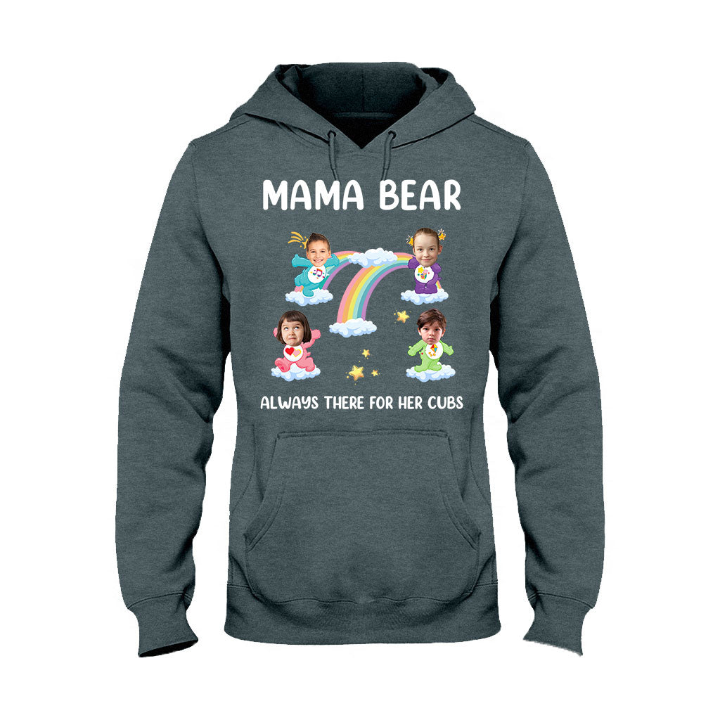 Mama Bear Always There For Her Cubs Care - Personalized Mother T-shirt And Hoodie
