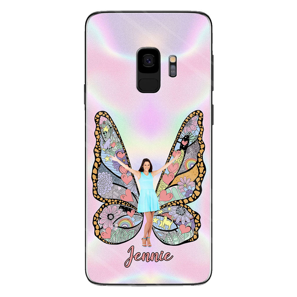 Custom Photo Butterfly - Personalized Clear Phone Case
