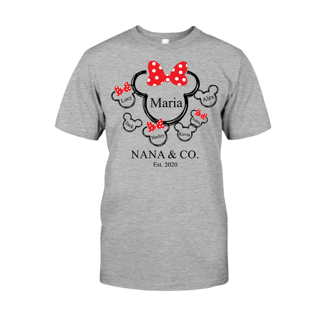 Nana Mama & Co. Mouse Ears - Personalized Grandma T-shirt And Hoodie