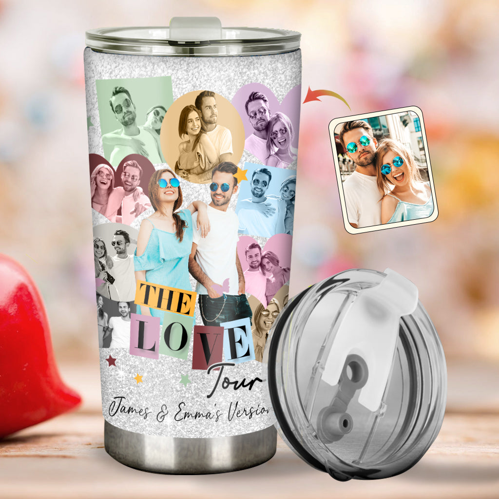 The Love Tour Our Version - Personalized Couple Tumbler