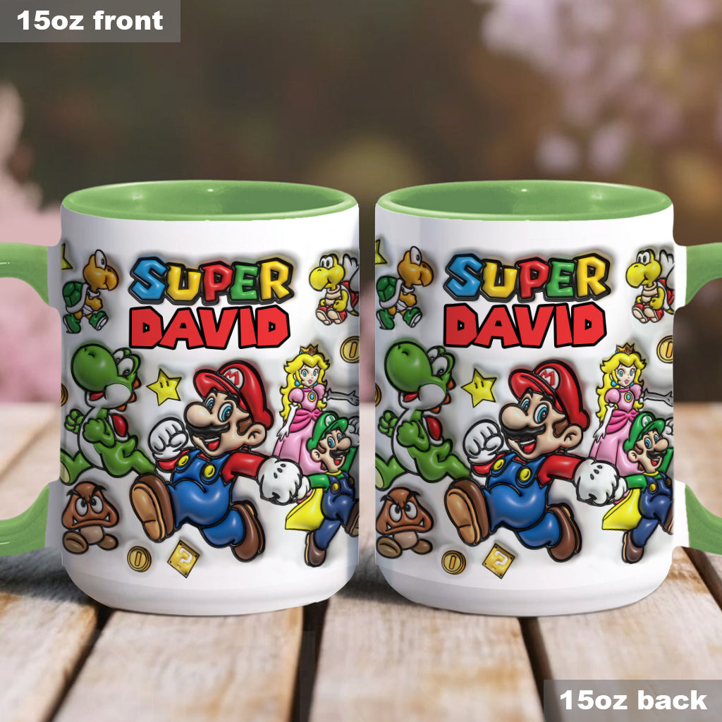 Super Mario - Personalized Super Plumber Accent Mug