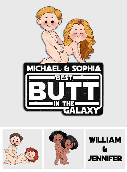 Best Butt In The Galaxy - Personalized The Force Shaped Doormat