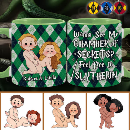 Chamber Of Secrets - Personalized Couple Accent Mug