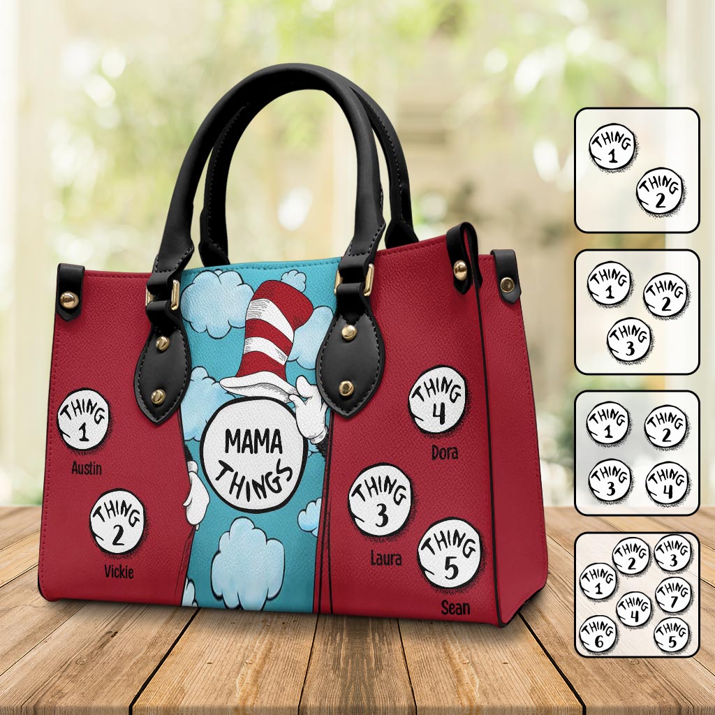 Mama Things - Personalized Mother Leather Handbag