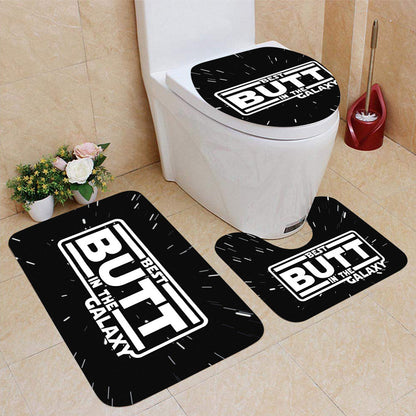 Best Butt In The Galaxy - Personalized The Force Bathroom Curtain & Mats Set