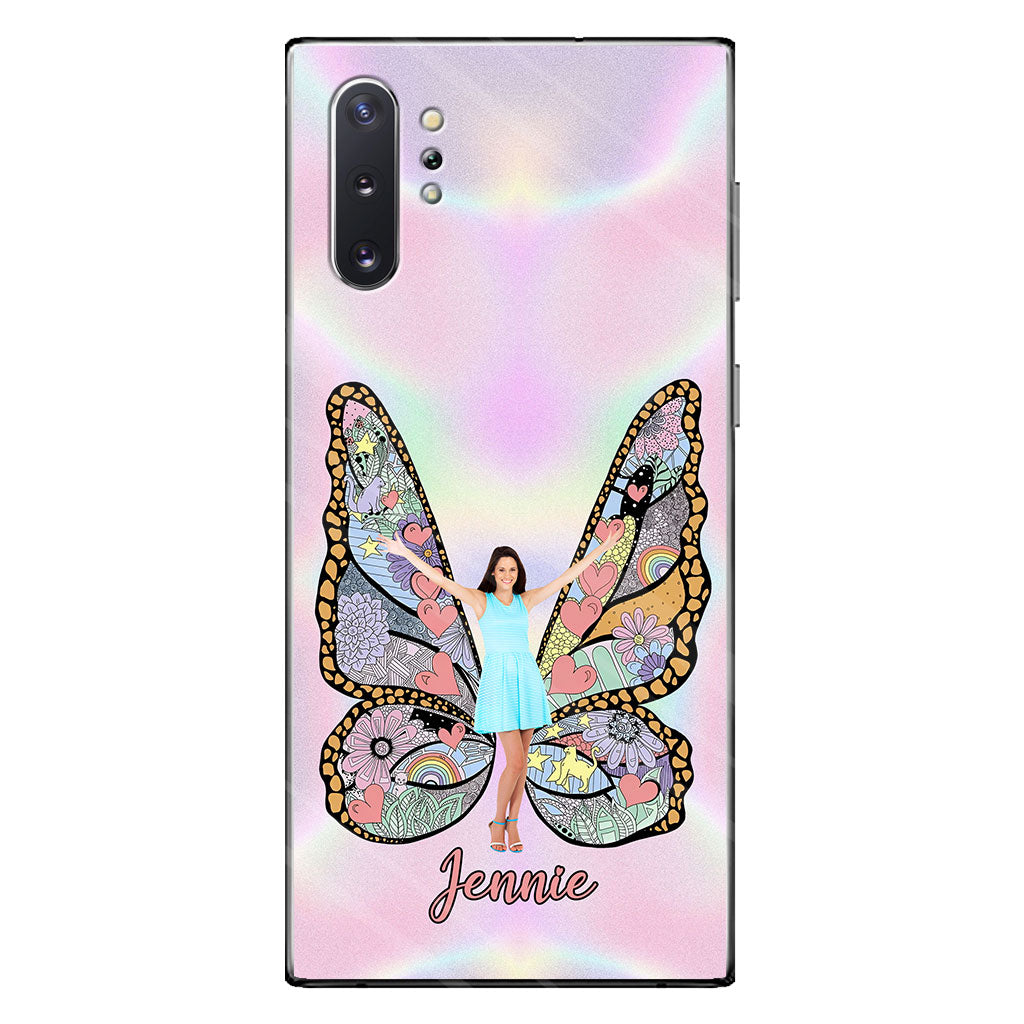 Custom Photo Butterfly - Personalized Clear Phone Case