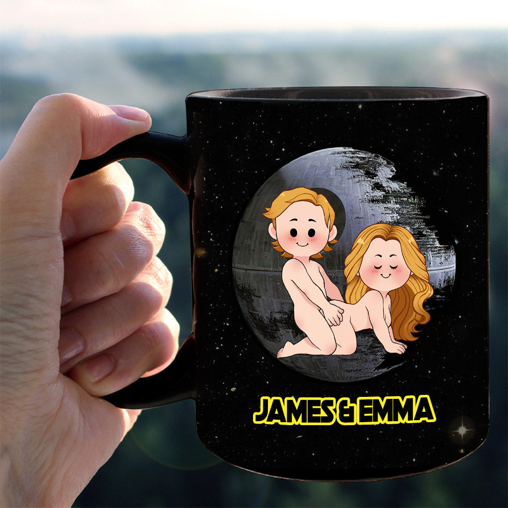May The Force Be In Me - Personalized Couple Mug