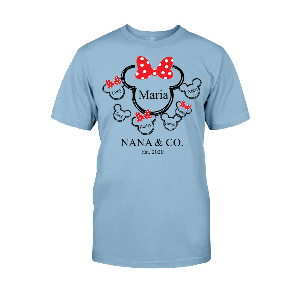 Nana Mama & Co. Mouse Ears - Personalized Grandma T-shirt And Hoodie