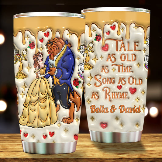 Tale As Old As Time - Personalized Beauty And The Beast Tumbler