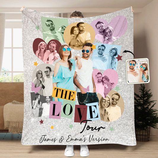 The Love Tour Our Version - Personalized Couple Blanket