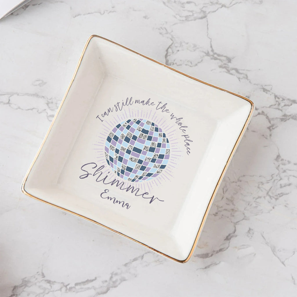 Make The Whole Place Shimmer - Personalized Tay-tay Lover Jewelry Dish