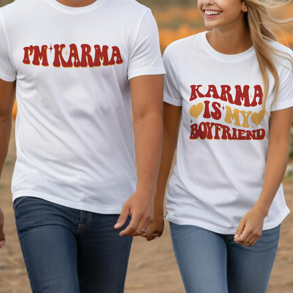 Karma Is My Bf Gf - Personalized Tay-tay Lover T-shirt And Hoodie
