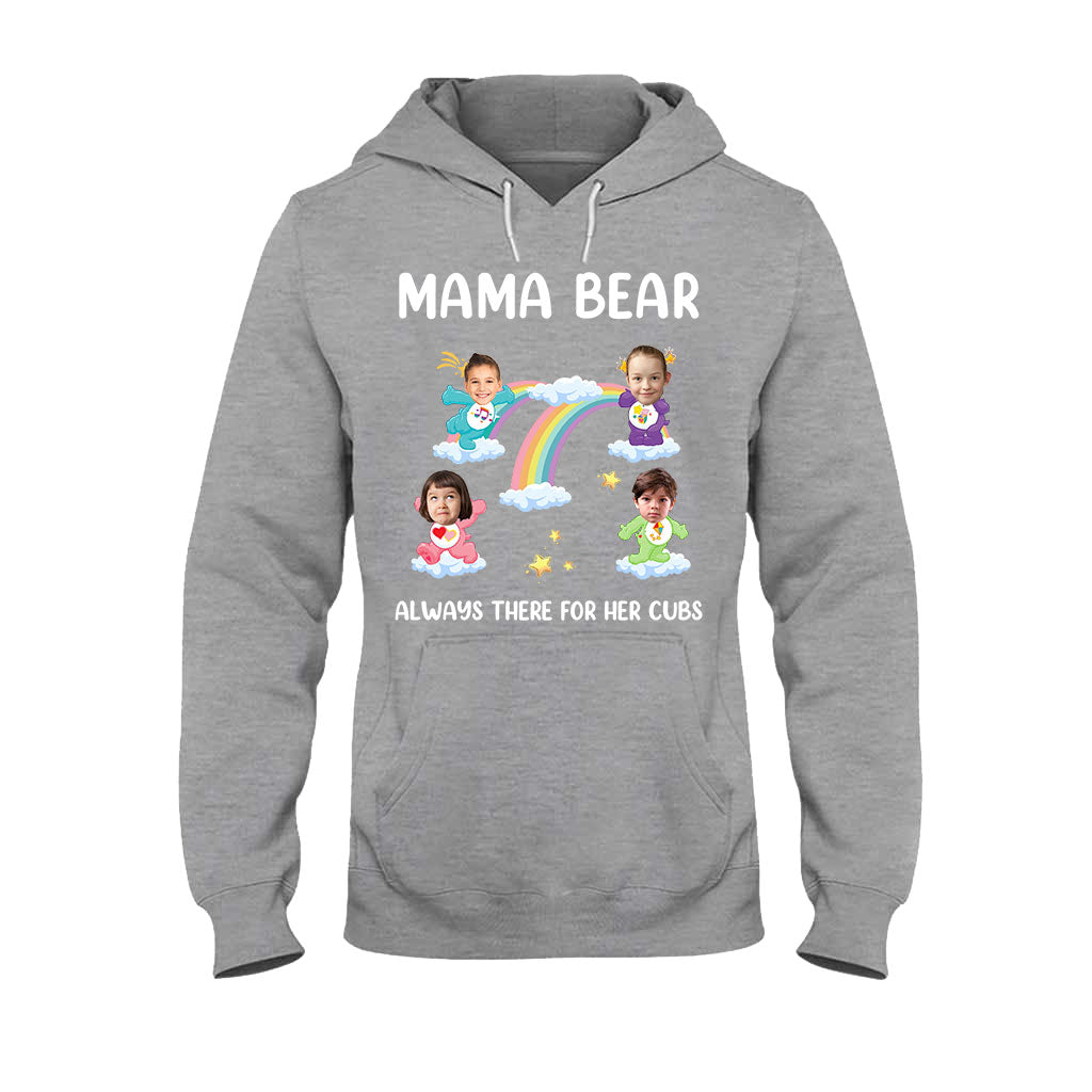 Mama Bear Always There For Her Cubs Care - Personalized Mother T-shirt And Hoodie