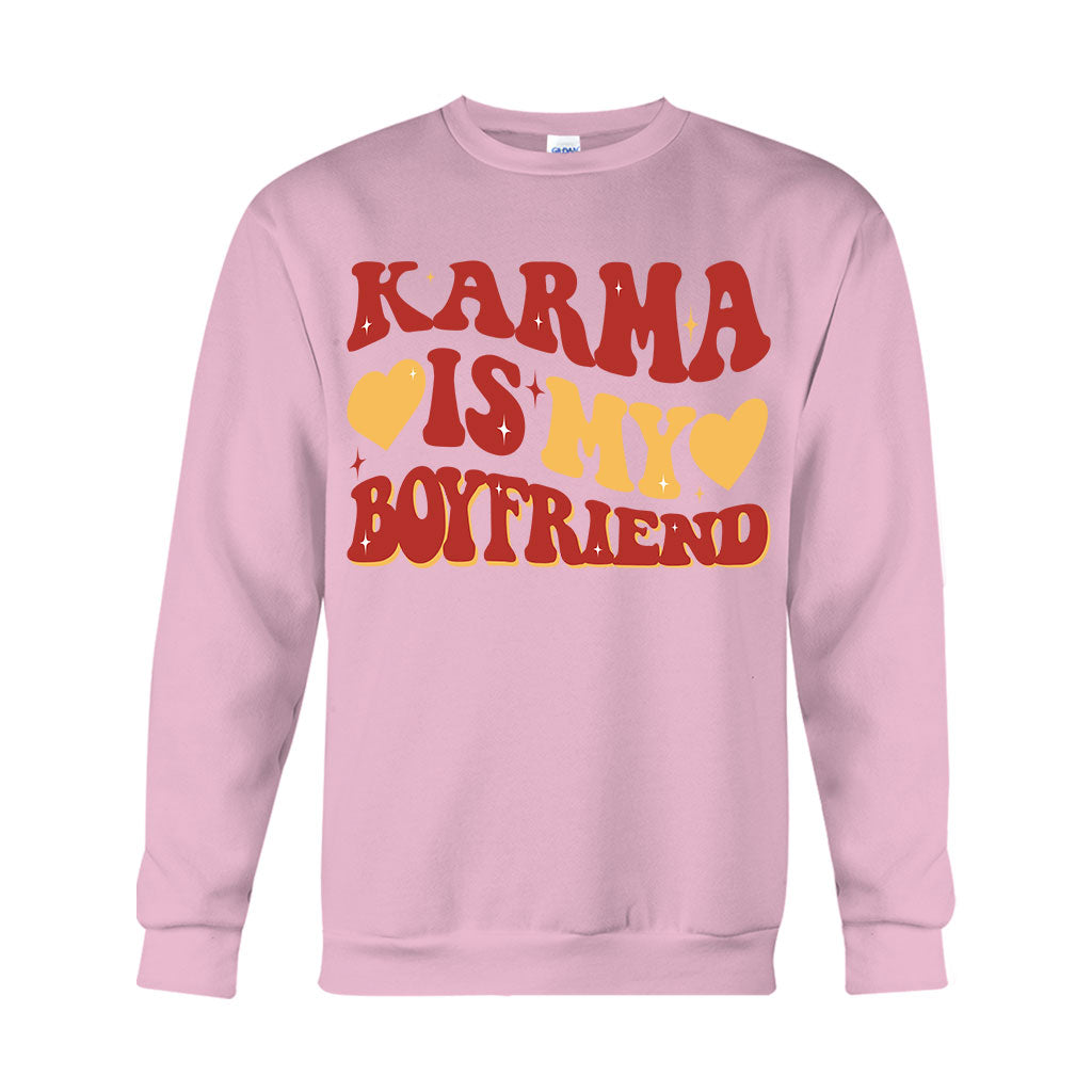 Karma Is My Bf Gf - Personalized Tay-tay Lover T-shirt And Hoodie