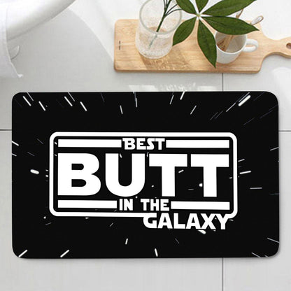 Best Butt In The Galaxy - Personalized The Force Bathroom Curtain & Mats Set