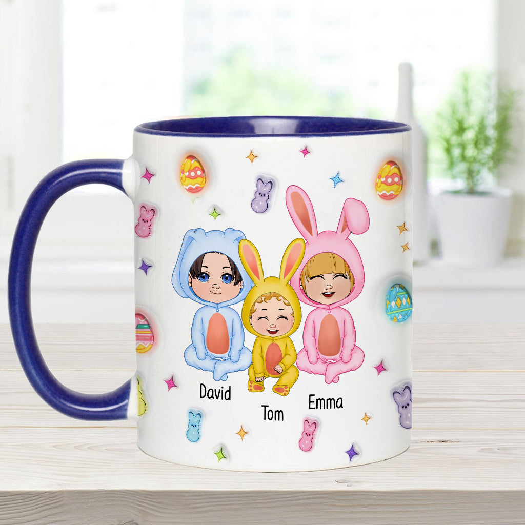 Grandma Of These Bunnies - Personalized Grandma Accent Mug