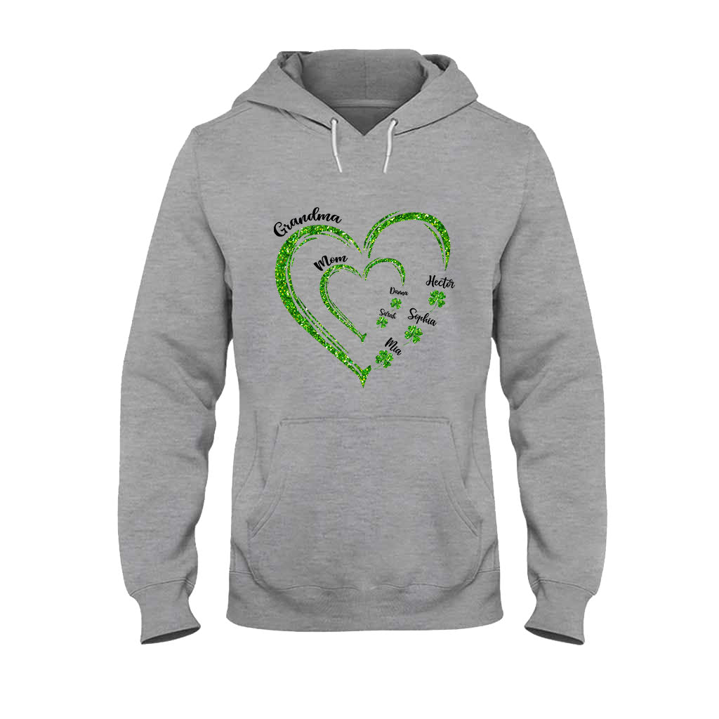 First Mom Now Grandma - Personalized Saint Patrick's Day T-shirt And Hoodie