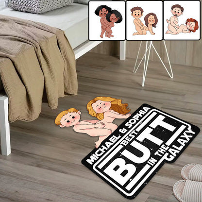 Best Butt In The Galaxy - Personalized The Force Shaped Doormat