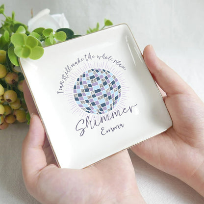 Make The Whole Place Shimmer - Personalized Tay-tay Lover Jewelry Dish