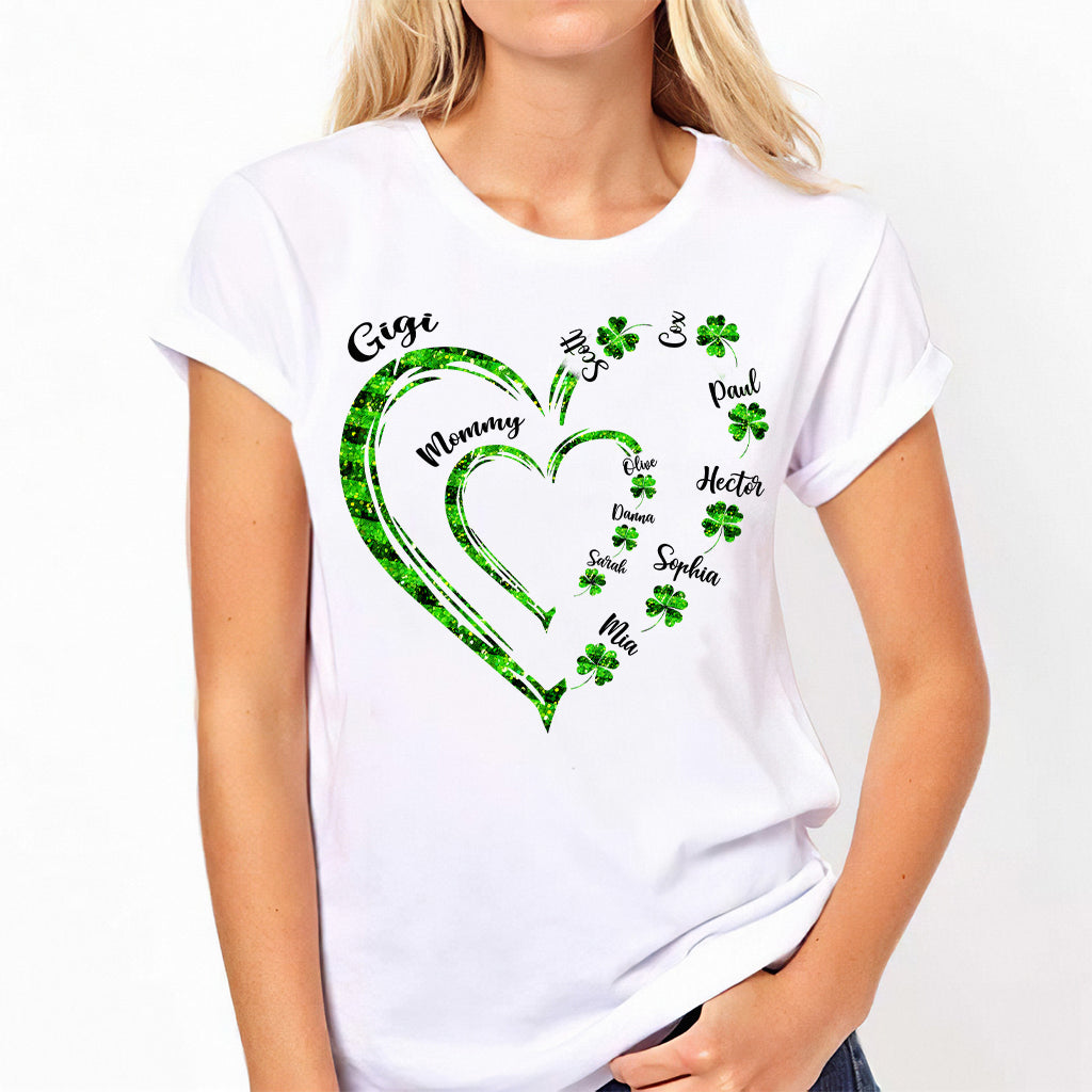 First Mom Now Grandma - Personalized Saint Patrick's Day T-shirt And Hoodie
