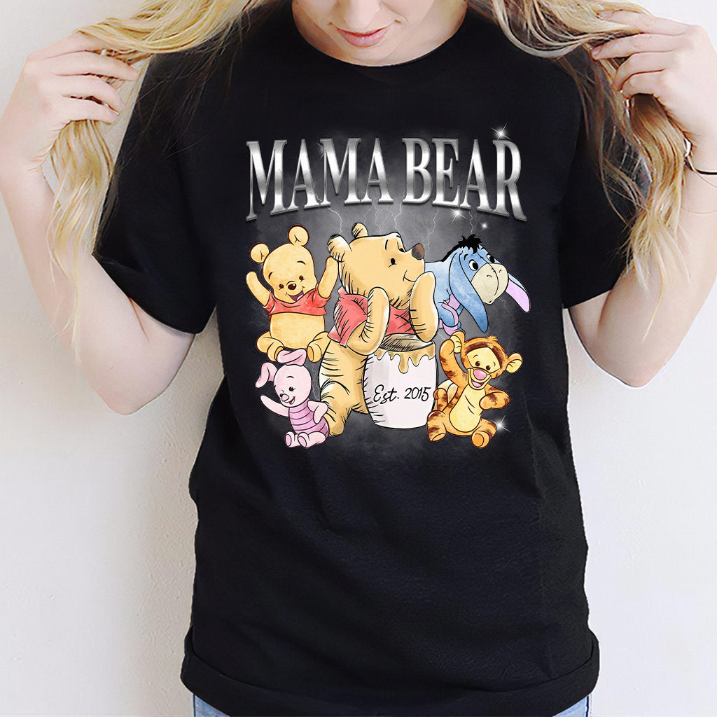 Mama Bear Bootleg Rap - Personalized Mother T-shirt And Hoodie