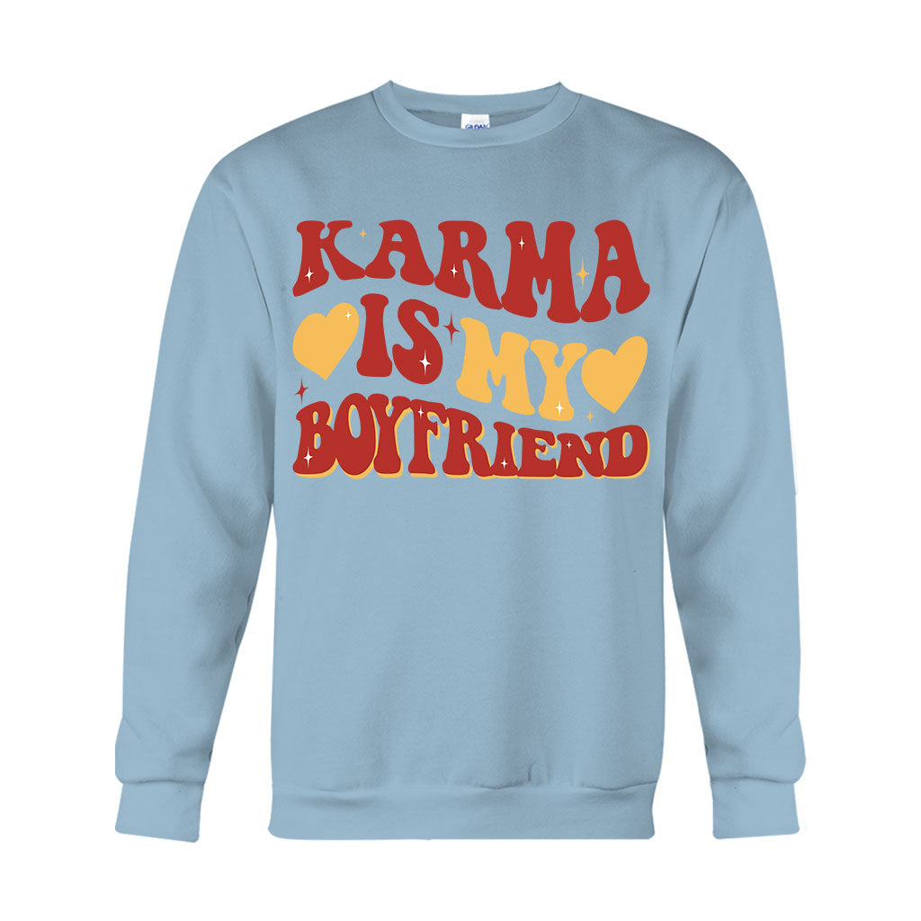 Karma Is My Bf Gf - Personalized Tay-tay Lover T-shirt And Hoodie