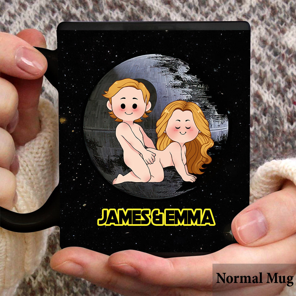 May The Force Be In Me - Personalized Couple Mug