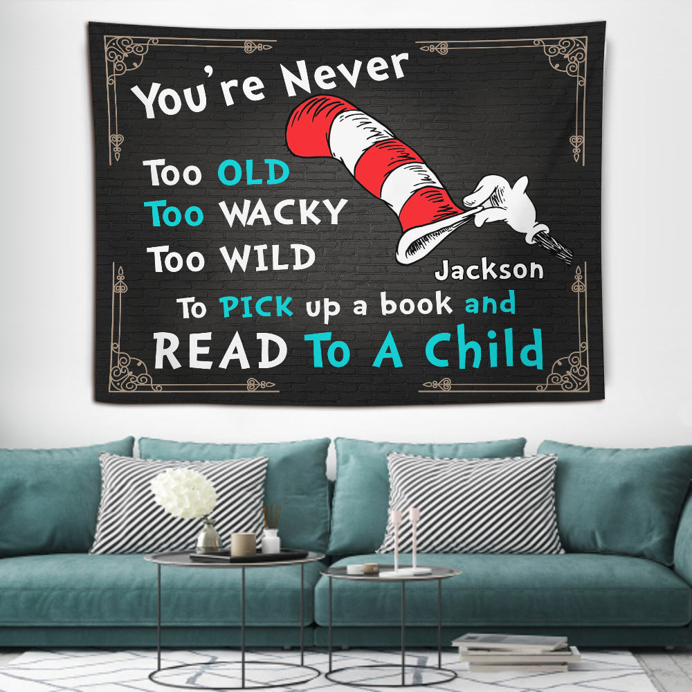 Read To A Child - Personalized Teacher Of All Things Wall Tapestry