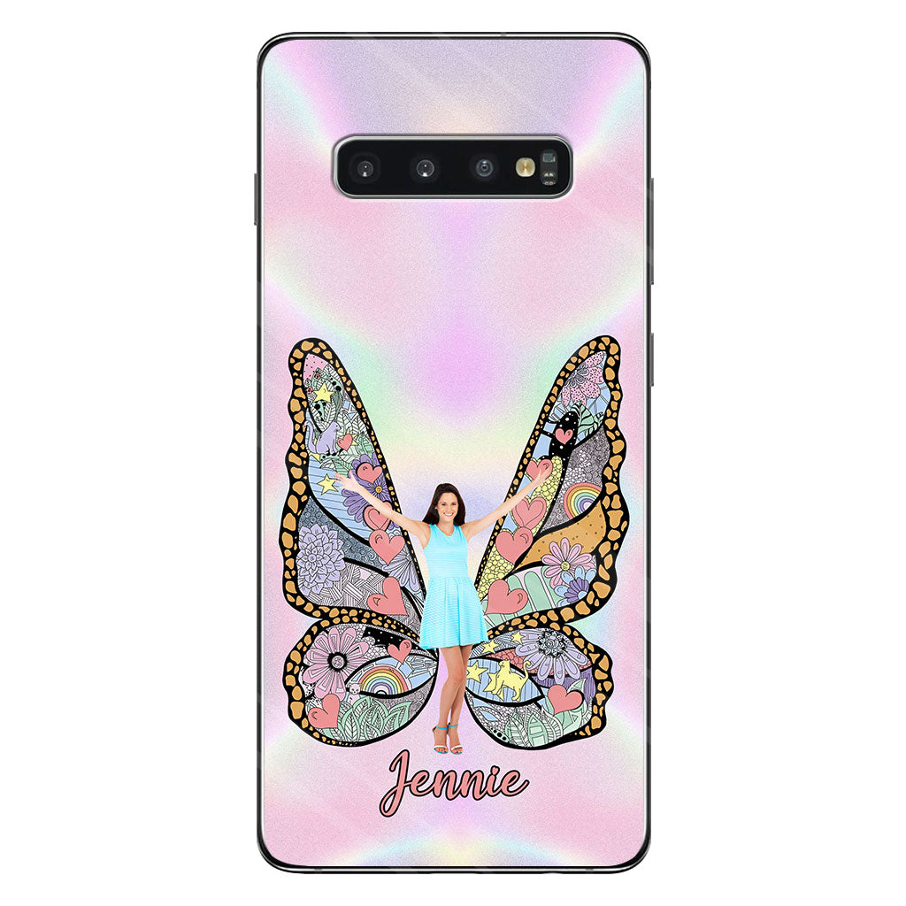 Custom Photo Butterfly - Personalized Clear Phone Case