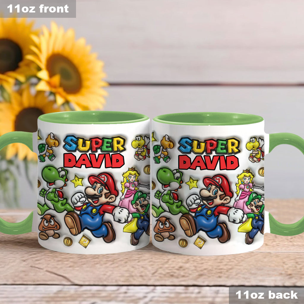 Super Mario - Personalized Super Plumber Accent Mug