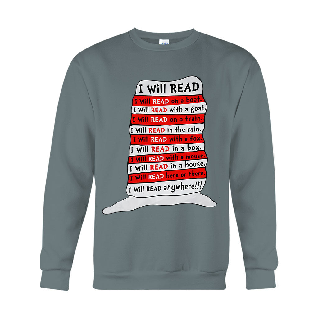 I Will Read Anywhere - Teacher Of All Things T-shirt And Hoodie