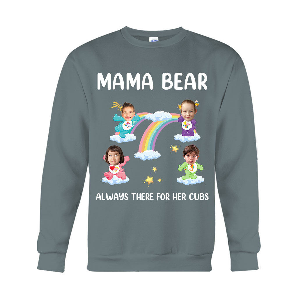 Mama Bear Always There For Her Cubs Care - Personalized Mother T-shirt And Hoodie