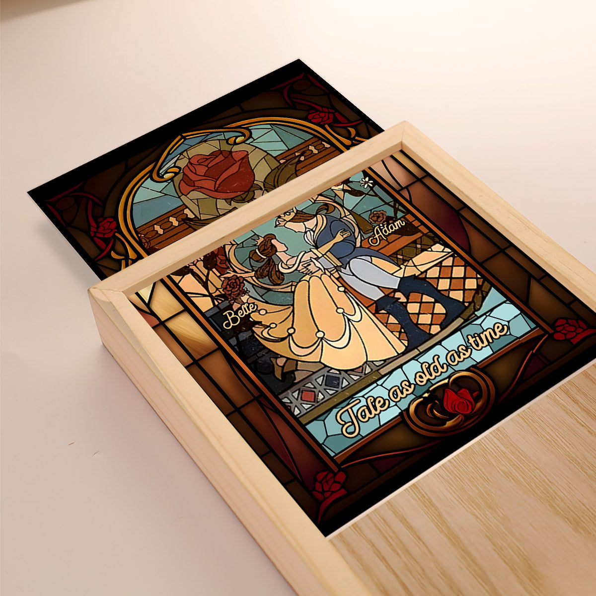 Tale As Old As Times - Personalized Beauty And The Beast Picture Frame Light Box