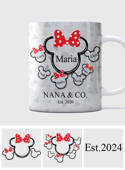 Nana Mama & Co. Mouse Ears - Personalized Grandma Mug