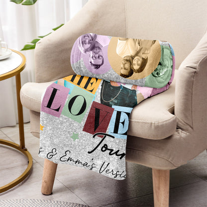 The Love Tour Our Version - Personalized Couple Blanket