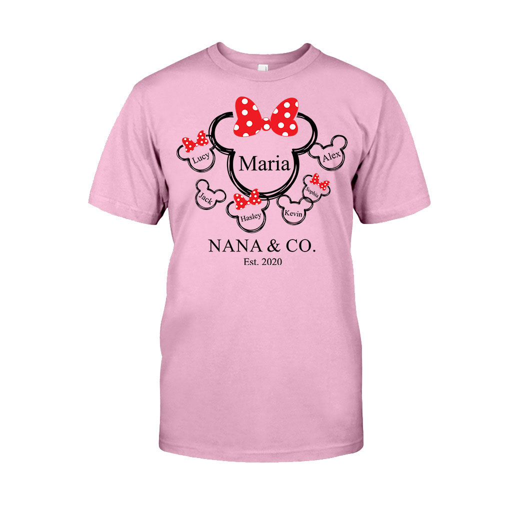 Nana Mama & Co. Mouse Ears - Personalized Grandma T-shirt And Hoodie